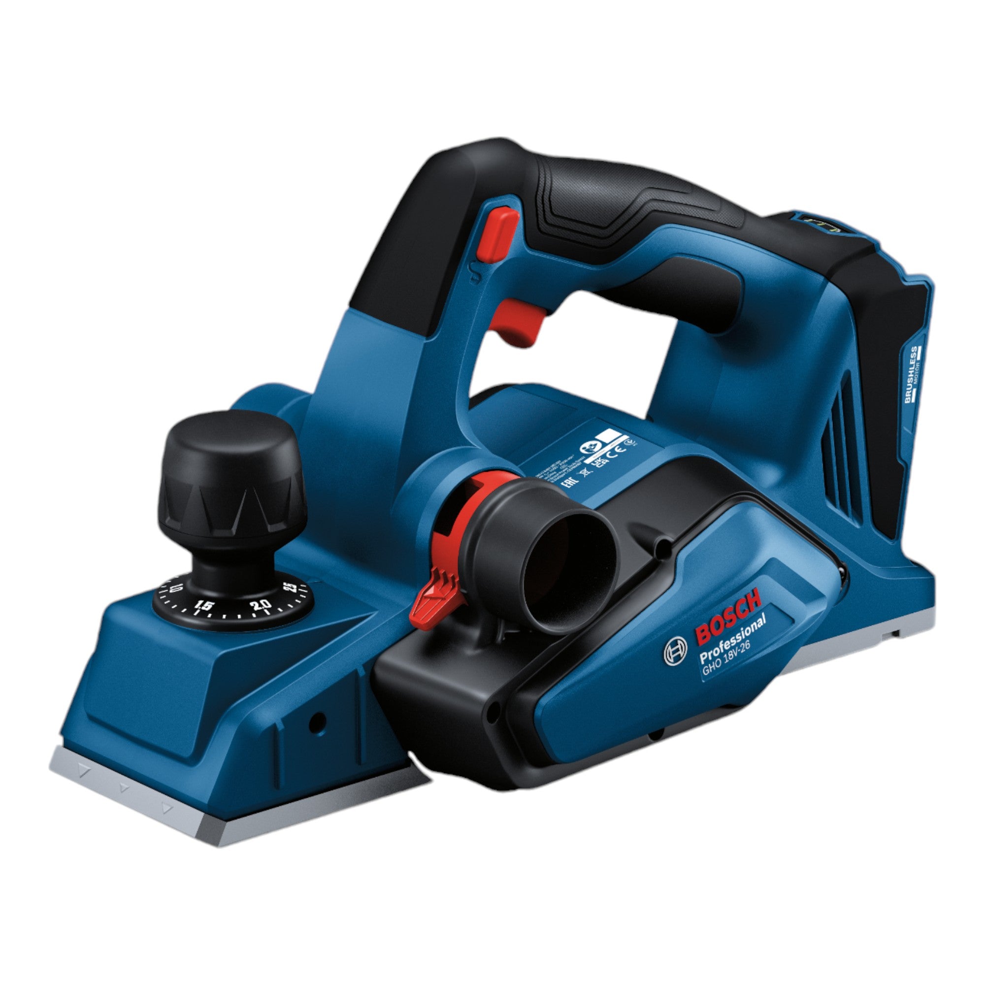Bosch GHO 18V 26 Professional Akku Hobel 18 V 2 6 mm Brushless 2x Akku 4 0 Ah Ladegeraet L Boxx 1 - toolbrothers