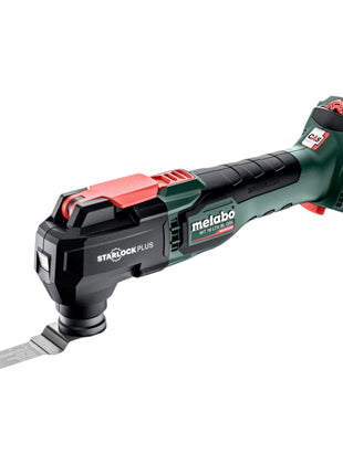 Metabo MT 18 LTX BL QSL Akku Multitool 18 V Brushless Starlock Plus ( 613088800 ) + 2x Akku 4,0 Ah + Ladegerät + 12 tlg. Zubehör + metaBOX