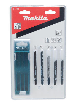 Makita 4350 FCTJ Pendelhub Stichsäge 720 Watt 135 mm + 10 tlg. Stichsägeblatt Set + Makpac