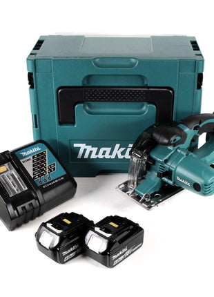 Makita DCS 552 RGJ 18 V Akku Metall Handkreissäge 136 mm im Makpac + 2x 6,0 Ah Akku und Lader + Sägeblatt und Schutzbrille - Toolbrothers