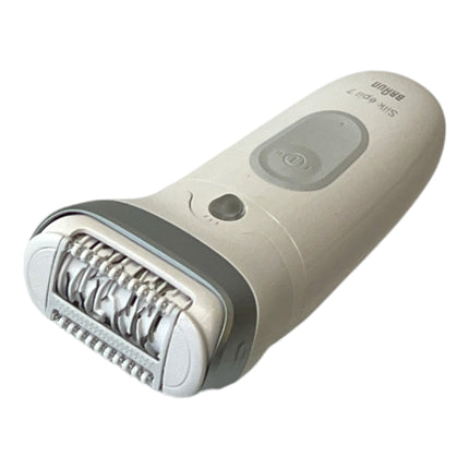 BRAUN Silk Epil 7-441 Épilateur Femme Épilation longue durée + tête de tondeuse + mini-rasoir Blanc / Argent