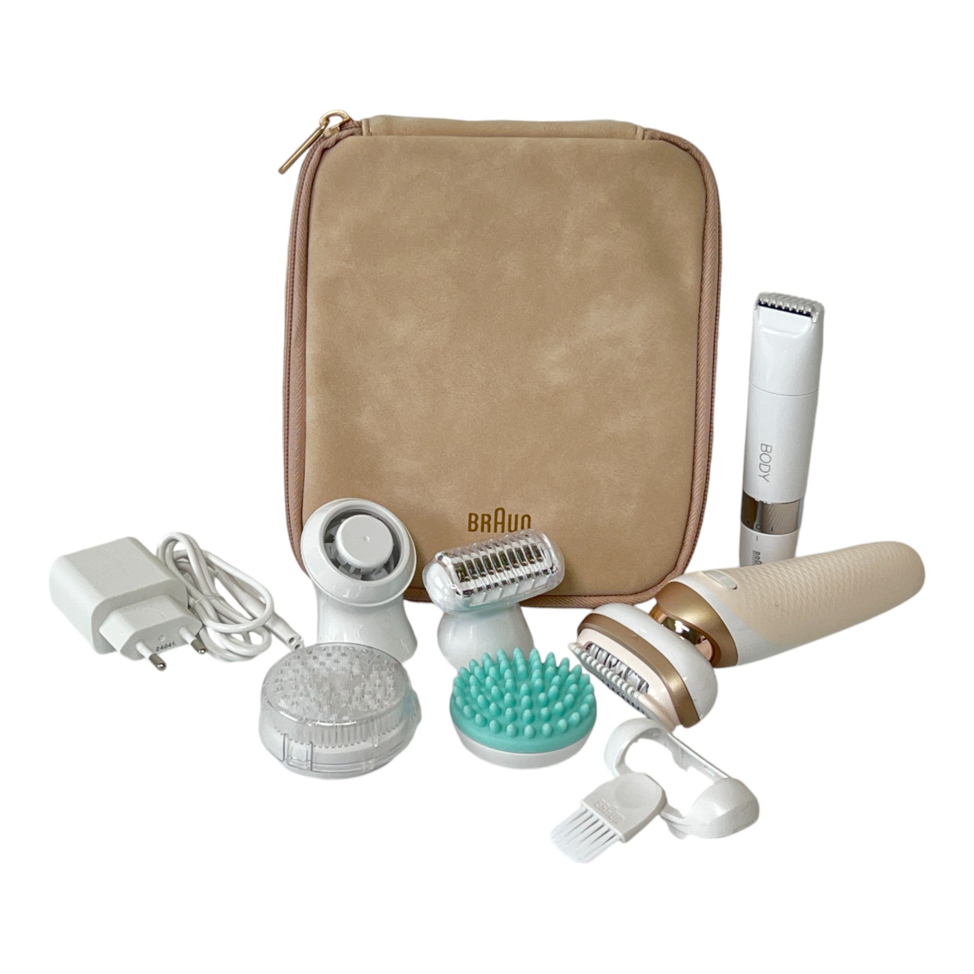 BRAUN Silk Epil 9 481 3D Flex SkinSpa Epilierer Damen Haarentferner fuer langanhaltende Haarentfernung Mini Rasierer All in One Set Weiss Gold 1 - toolbrothers