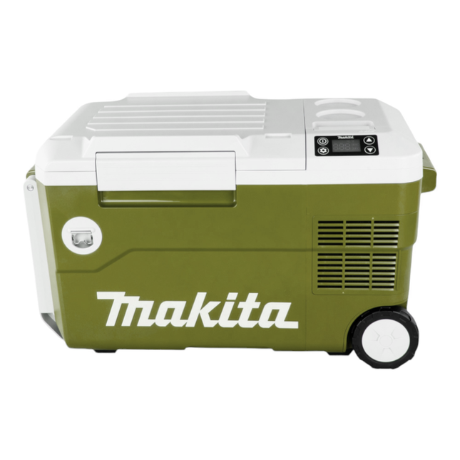 Makita DCW 180 SFO Battery Cooling and Heating Box 36 V ( 2x 18 V ) 20 L Olive - Outdoor Adventures Edition + 1x batteria ricaricabile 3,0 Ah + caricabatterie