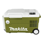 Makita DCW 180 SFO Caja de refrigeración y calefacción a batería 36 V ( 2x 18 V ) 20 L Oliva - Outdoor Adventures Edition + 1x batería recargable 3,0 Ah + cargador