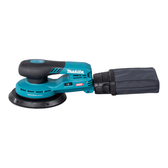 Makita BO 004 CGT201 Cordless random orbital sander 40 V max. 150 mm 3.0 mm stroke Brushless + 2x battery 5.0 Ah + charger