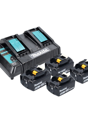 Makita DLM 538 CG4 tondeuse à batterie 36 V (2x 18 V) 530 mm + 4x batterie 6,0 Ah + chargeur