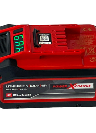 Einhell PXC Starter Kit 4x Multi-Ah Power X-Change Plus 18 V 4,0 / 6,0 Ah ( 4x 4511502 ) + Power X-Twincharger 3A Doppel Ladegerät ( 4512069 ) + Toolcase