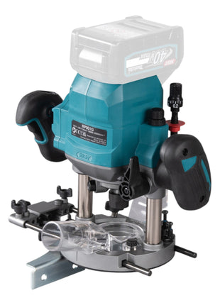 Makita RP 001 GM201 Akku Oberfräse 40 V max. 12 mm Brushless + 2x Akku 4,0 Ah + Ladegerät