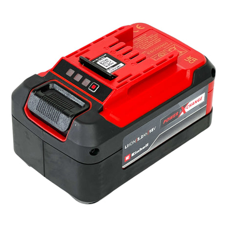 Einhell 18V 5.2Ah PXC-Twinpack 2x akumulator 18 V 5.2 Ah Li-Ion ( 4511526 ) ze wskaźnikiem poziomu naładowania