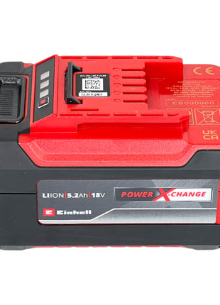 Einhell 18V 5.2Ah PXC paquete doble 2x batería 18V 5.2Ah Li-Ion (4511526) con indicador de nivel de carga