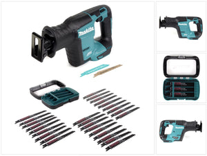 Makita DJR 188 Z Akku Reciprosäge 18 V Brushless Säbelsäge Solo + 27 tlg. Sägeblatt-Set - ohne Akku, ohne Ladegerät