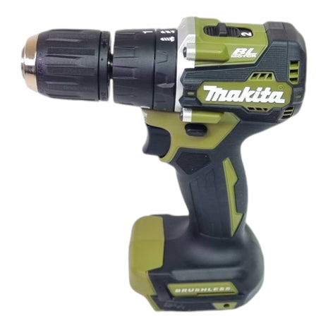 Taladro de percusión sin cable Makita DHP 487 RA1KO 18 V 40 Nm Oliva sin escobillas serie Outdoor Adventure + 1x batería recargable 2,0 Ah + cargador + maletín