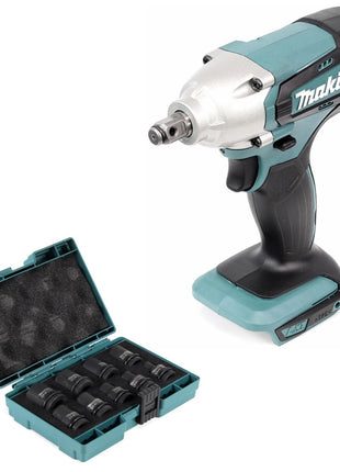 Makita DTW 190 Z 18 V Li-Ion Akku Schlagschrauber 1/2"  Solo + 9 tlg. Stecknuss-Set - Toolbrothers