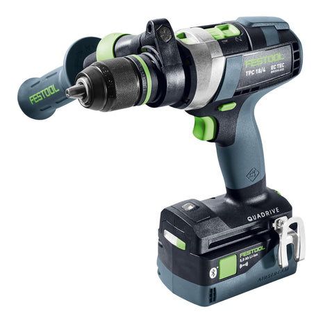 Festool TPC I-Basic-5.0 taladro percutor inalámbrico 18 V 75 Nm (577053) sin escobillas + 1x batería 5,0 Ah + systainer - sin cargador