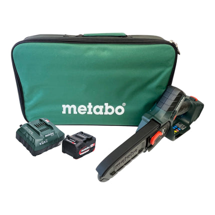 Metabo MS 18 LTX 15 Akku Gehoelzsaege 18 V 15 cm 5 m s 1x Akku 4 0 Ah Ladegeraet Tasche 0 - toolbrothers