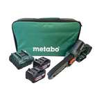 Metabo MS 18 LTX 15 Akku Gehoelzsaege 18 V 15 cm 5 m s 2x Akku 4 0 Ah Ladegeraet Tasche 0 - toolbrothers