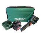 Metabo MS 18 LTX 15 Akku Gehoelzsaege 18 V 15 cm 5 m s 2x Akku 5 2 Ah Ladegeraet Tasche 0 - toolbrothers