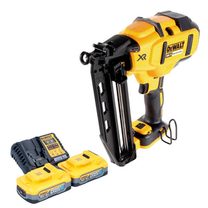 DeWalt DCN 660 H2 Akku Nagler 18V 32 - 63 mm Brushless + 2x Powerstack Akku 5,0 Ah + Ladegerät