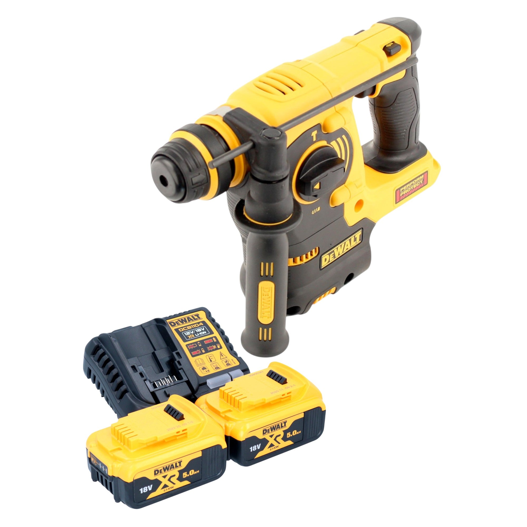 DeWalt DCH 253 P2 Akku Kombihammer 18 V 2 1 J SDS plus 2x Akku 5 0 Ah Ladegeraet 0 - toolbrothers