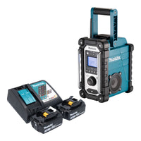 Makita DMR 116 RF Akku Baustellenradio 14 4 18 V AM FM AUX 2x Akku 3 0 Ah Ladegeraet 0 - toolbrothers
