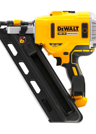 DeWalt DCN 692 E2 Akku Streifennagler 18 V 50 - 90 mm Brushless + 2x Powerstack Akku 1,7 Ah + Ladegerät