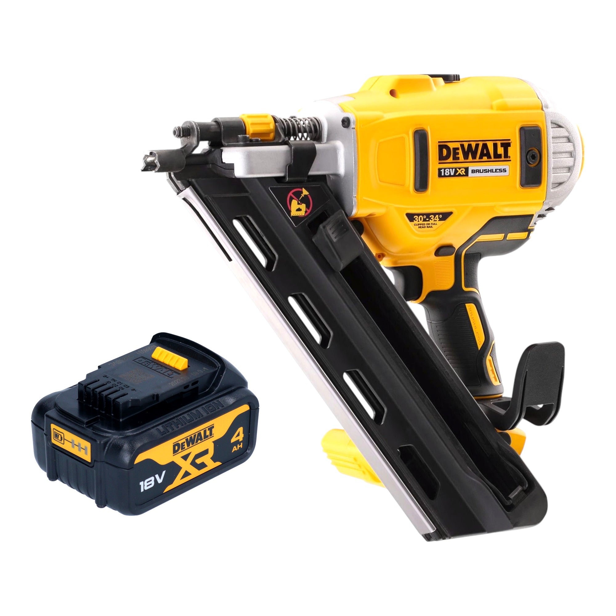 DeWalt DCN 692 N Akku Streifennagler 18 V 50 90 mm Brushless 1x Akku 4 0 Ah ohne Ladegeraet 0 - toolbrothers
