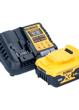 DeWalt DCG 412 P1T Akku Winkelschleifer 18 V 125 mm + 1x Akku 5,0 Ah + Ladegerät + TSTAK