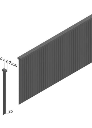 Prebena Druckluftnagler 2P-J/ES 40 COMBI 5 bis 7 Bar - im Transportkoffer + Prebena J 25 CNKHA Stauchkopfnägel Brads 25 mm 5000 Stück - Toolbrothers