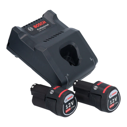 Bosch GSR 12V-30 Professional cordless drill driver 12 V 30 Nm brushless ( 06019G9000 ) + 2x rechargeable battery 2.0 Ah + charger + case