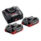 Metabo Basis Set 2x LiHDX Akkupack 18 V 4 0 Ah Akku 2x 624974000 ASC 290 Ladegeraet 627370000  0 - toolbrothers