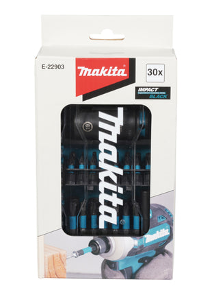 Makita E-22903 Bit und Schlagnuss Set 1/4" / 3/8" 30 tlg. IMPACT BLACK Bits / Schlagnüsse / Steckschlüssel