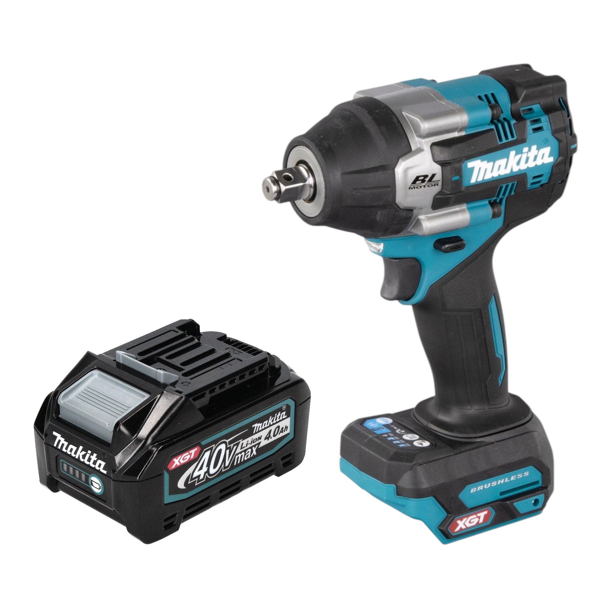 Makita TW 007 GM1 Akku Schlagschrauber 40 V max 760 Nm 1 2 Brushless 1x Akku 4 0 Ah ohne Ladegeraet 0 - toolbrothers