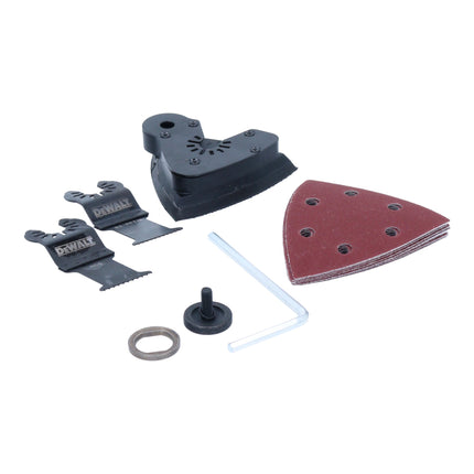 Multiutensile oscillante a batteria DeWalt DCS 355 E1 18 V senza spazzole + 1x batteria Powerstack 1,7 Ah + caricabatterie + accessori