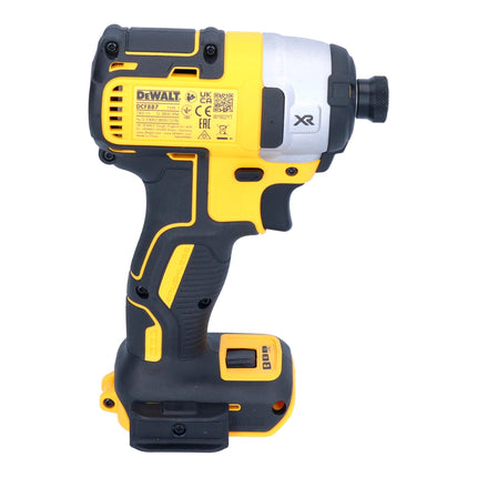 DeWalt DCF 887 E1 cordless impact wrench 18 V 205 Nm 1/4" brushless + 1x Powerstack battery 1.7 Ah + charger