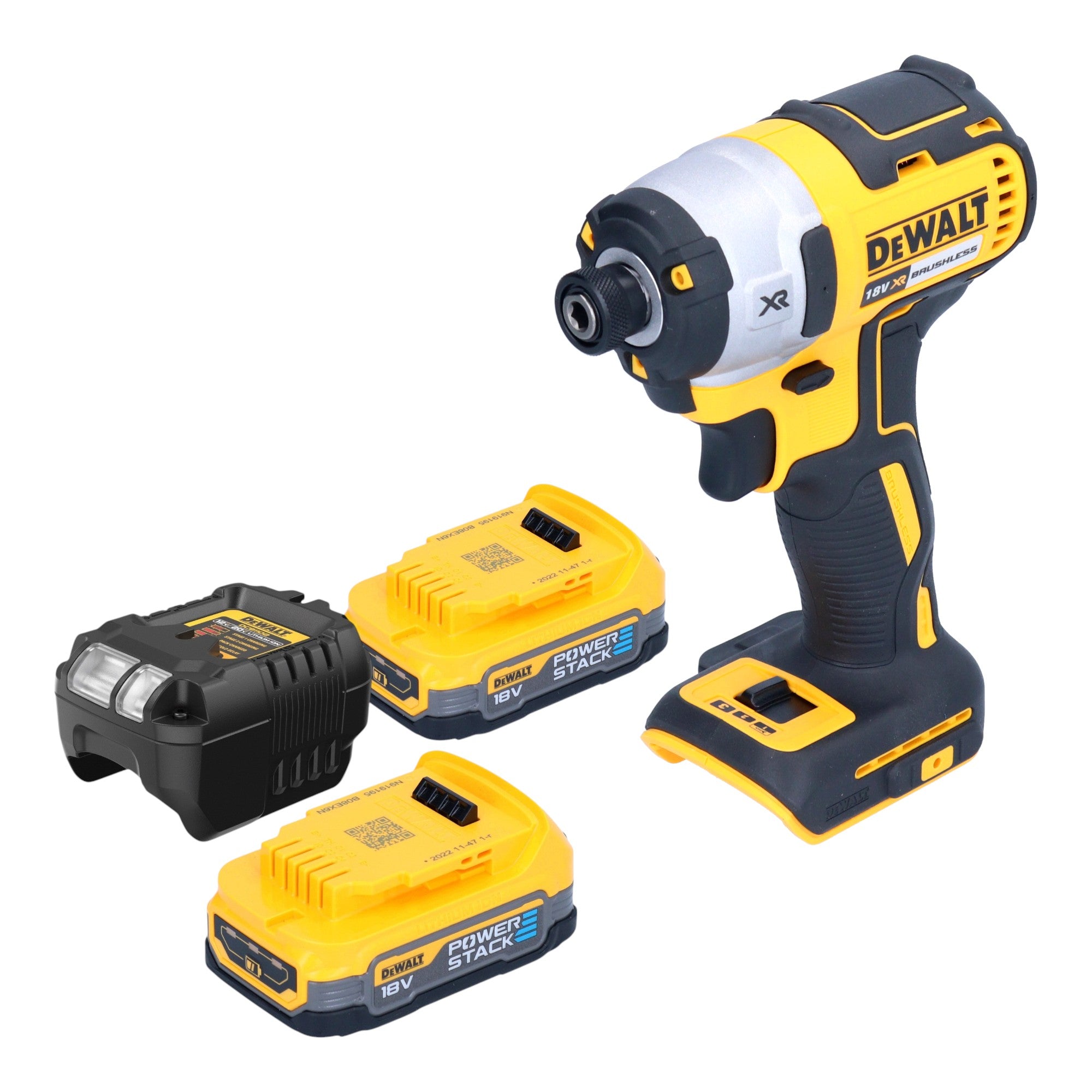 DeWalt DCF 887 E2 Akku Schlagschrauber 18 V 205 Nm 1 4 Brushless 2x Powerstack Akku 1 7 Ah Ladegeraet 0 - toolbrothers