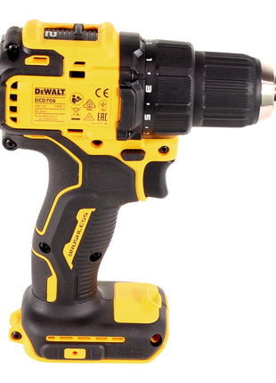 DeWalt DCD 708 E2T Akku Bohrschrauber 18 V 65 Nm Brushless + 2x Powerstack Akku 1,7 Ah + Ladegerät + TSTAK