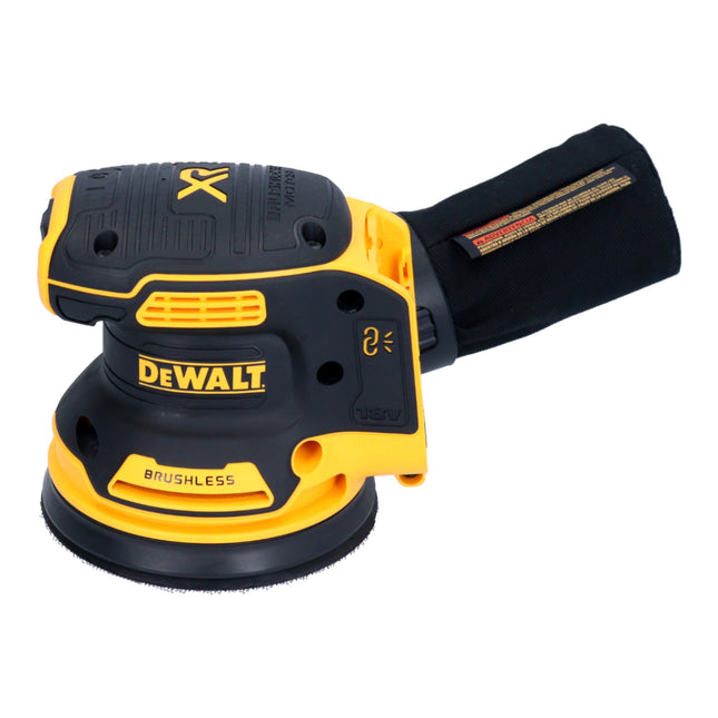 DeWalt DCW 210 E2 cordless random orbital sander 18 V 125 mm brushless + 2x Powerstack battery 1.7 Ah + charger
