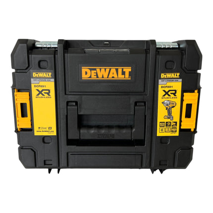 DeWalt DCF 891 E2T cordless impact wrench 18 V 1084 Nm 1/2" brushless + 2x Powerstack battery 1.7 Ah + charger + TSTAK