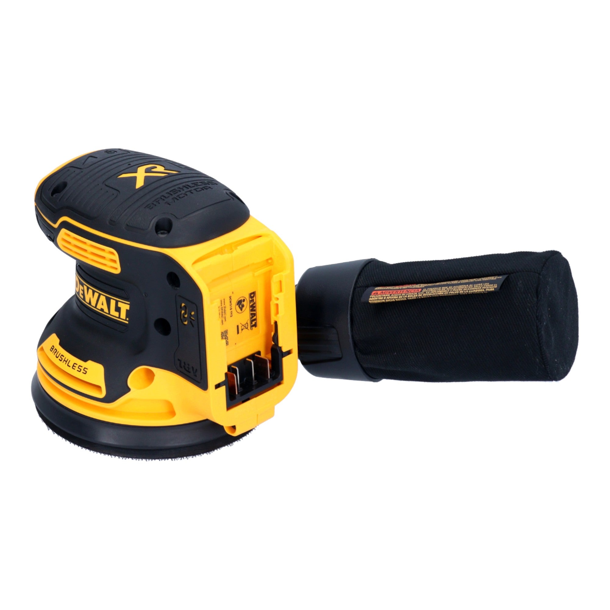 DeWalt DCW 210 D1 Akku Exzenterschleifer 18 V 125 mm Brushless 1x Akku 2 0 Ah Ladegeraet 3 - toolbrothers