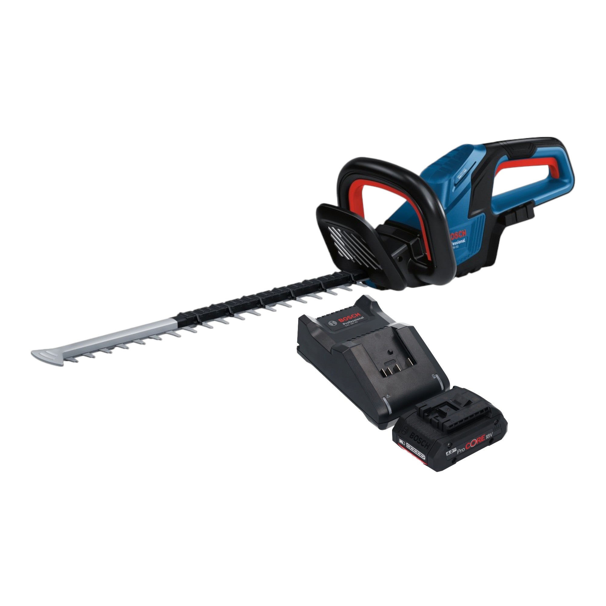 Bosch GHE 18V 50 Professional Akku Heckenschere 18 V 50 cm Brushless 1x ProCORE Akku 4 0 Ah Ladegeraet 0 - toolbrothers