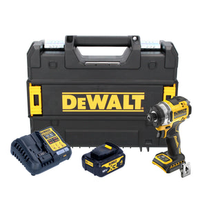 DeWalt DCF 860 M1T Akku Schlagschrauber 18 V 282 Nm 1/4" Brushless + 1x Akku 4,0 Ah + Ladegerät + TSTAK