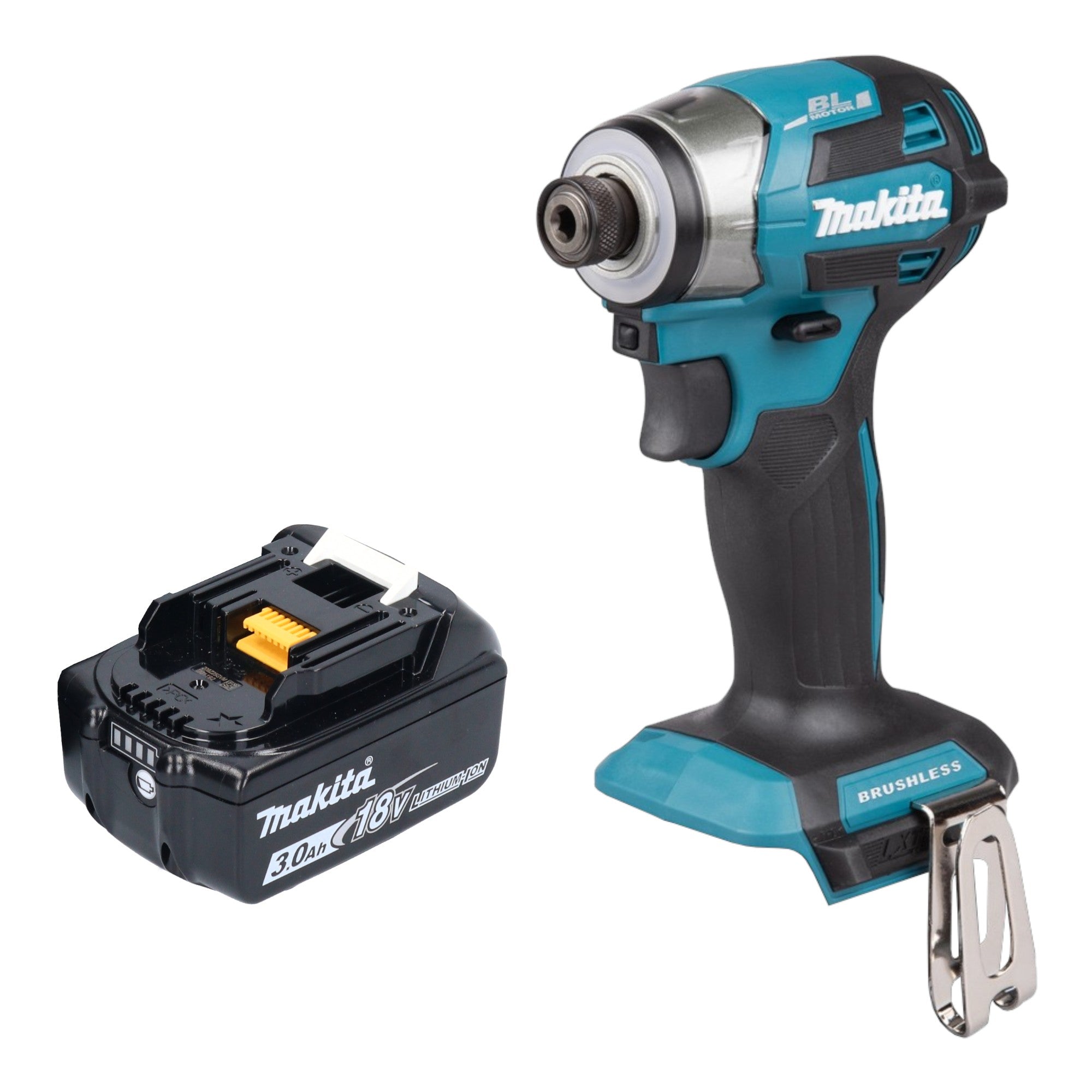 Makita DTD 173 F1 Akku Schlagschrauber 18 V 180 Nm 1 4 Brushless 1x Akku 3 0 Ah ohne Ladegeraet 0 - toolbrothers