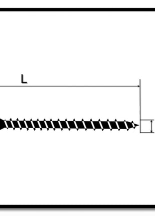 HECO UNIX-top Dielenschraube 4,5 x 80 mm 500 Stk. Torx T-20 Linsensenkkopf Vollgewinde verzinkt A2K ( 46516 ) - Toolbrothers