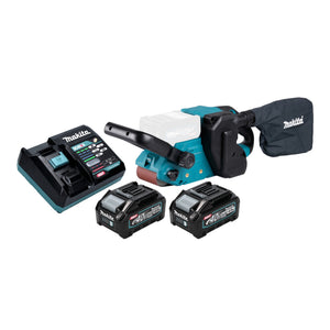 Makita BS 001 GM201 Akku Bandschleifer 40 V max. 76 x 533 mm Brushless + 2x Akku 4,0 Ah + Ladegerät