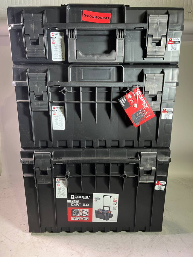 Qbrick System ONE 2.0 Technology Set No. 1 Carrello portautensili + ONE 200 2.0 Technology + ONE 350 2.0 Technology + ONE Cart 2.0 IP66 105,4 l 640 x 440 x 900 mm