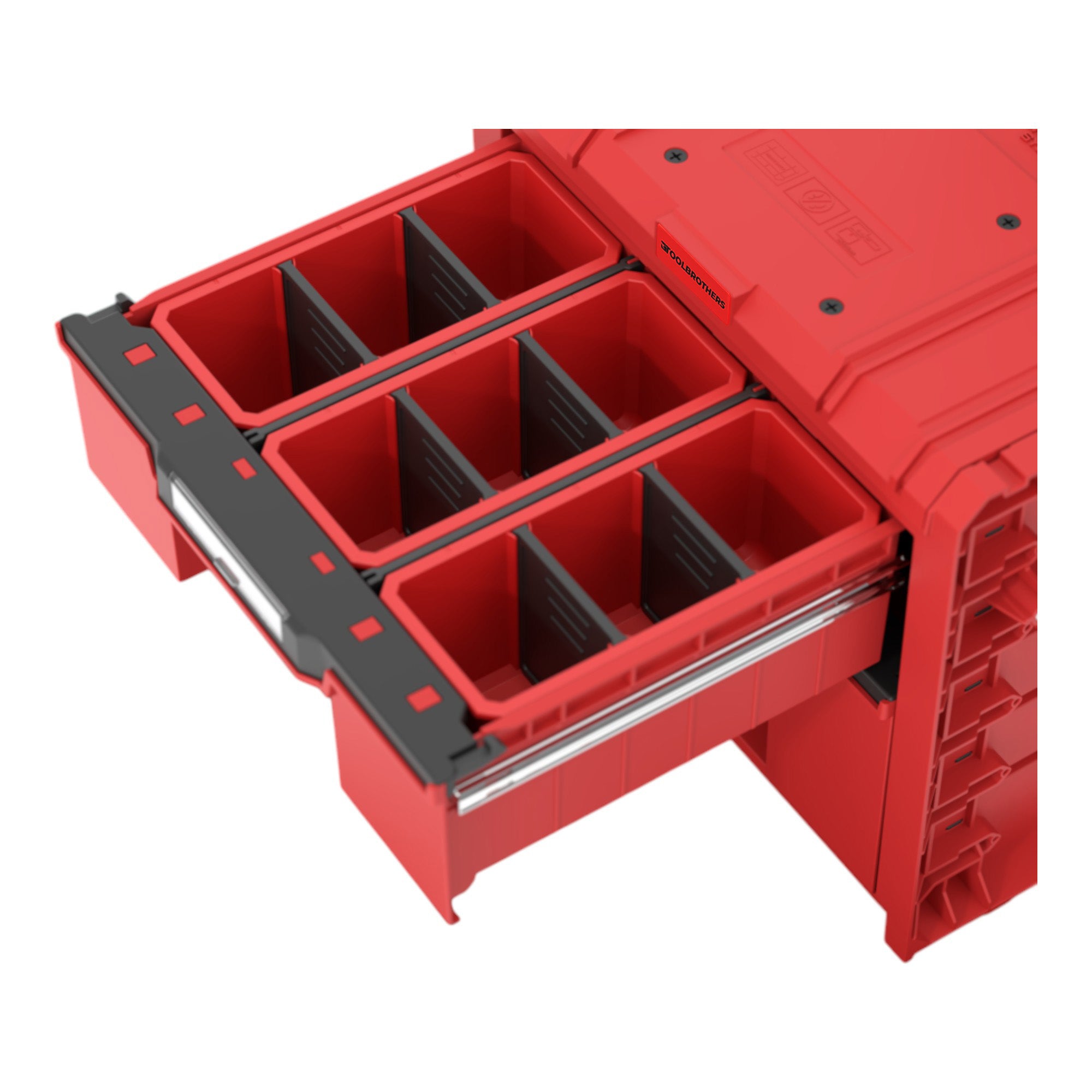 Toolbrothers RHINO L Drawer 2 Cart Plus ULTRA Mobiler Schubladen Werkzeugkoffer 9 5 l 12 l mit Doppelteleskopgriff 4 - toolbrothers