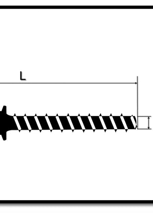 HECO MULTI-MONTI-plus SS Betonschraube 10 x 80 mm 25 Stk. SW 13 Sechskantkopf verzinkt A2K ( 48403 ) - Toolbrothers