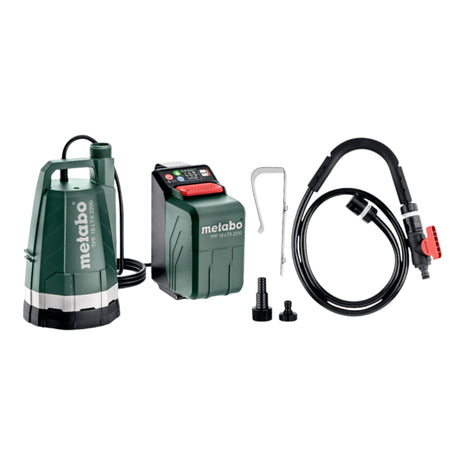 Metabo TPF 18 LTX 2200 Akku Tauch und Regenfasspumpe 18 V 2200 l h 2x Akku 4 0 Ah Ladegeraet 1 - toolbrothers