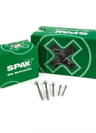 SPAX Universalschraube 3,5 x 40 mm 200 Stk. TORX T-STAR  plus T15 WIROX Senkkopf Teilgewinde 4Cut-Spitze 0191010350403 - Toolbrothers