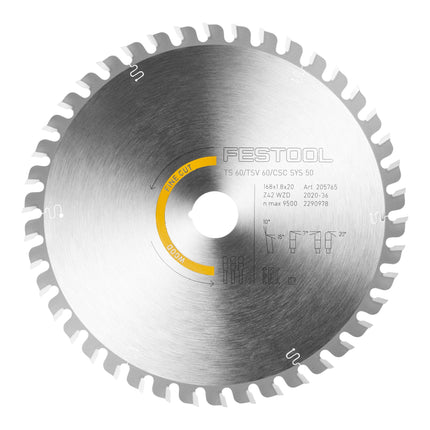 Festool KSB SORT 2 W L 168x1 8 Kreissaegeblatt Set 168 x 1 8 mm 578567 fuer TS 60 K TSV 60 K CSC SYS 50 3 - toolbrothers